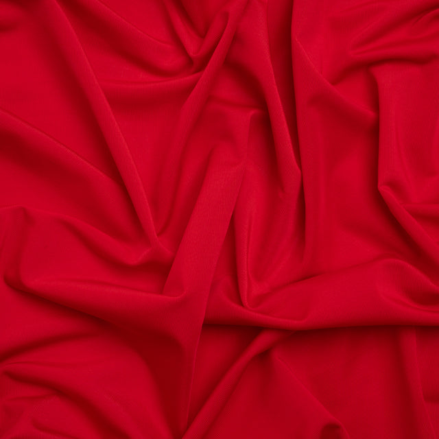 Famous Australian Designer Crimson Stretch Polyester Jersey