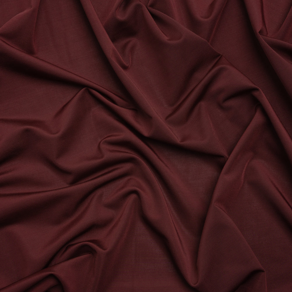 Famous Australian Designer Mahogany Stretch Polyester Jersey