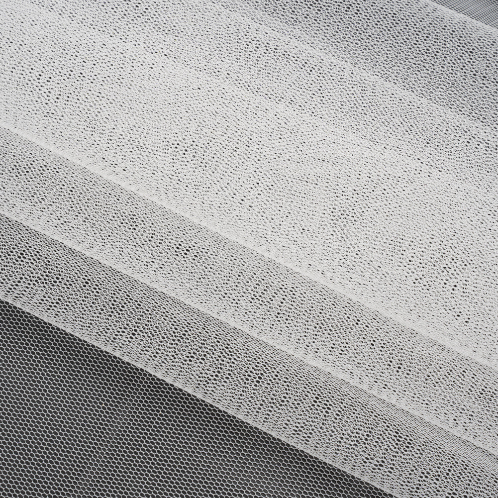 Famous Australian Designer White Polyester Tulle Folded