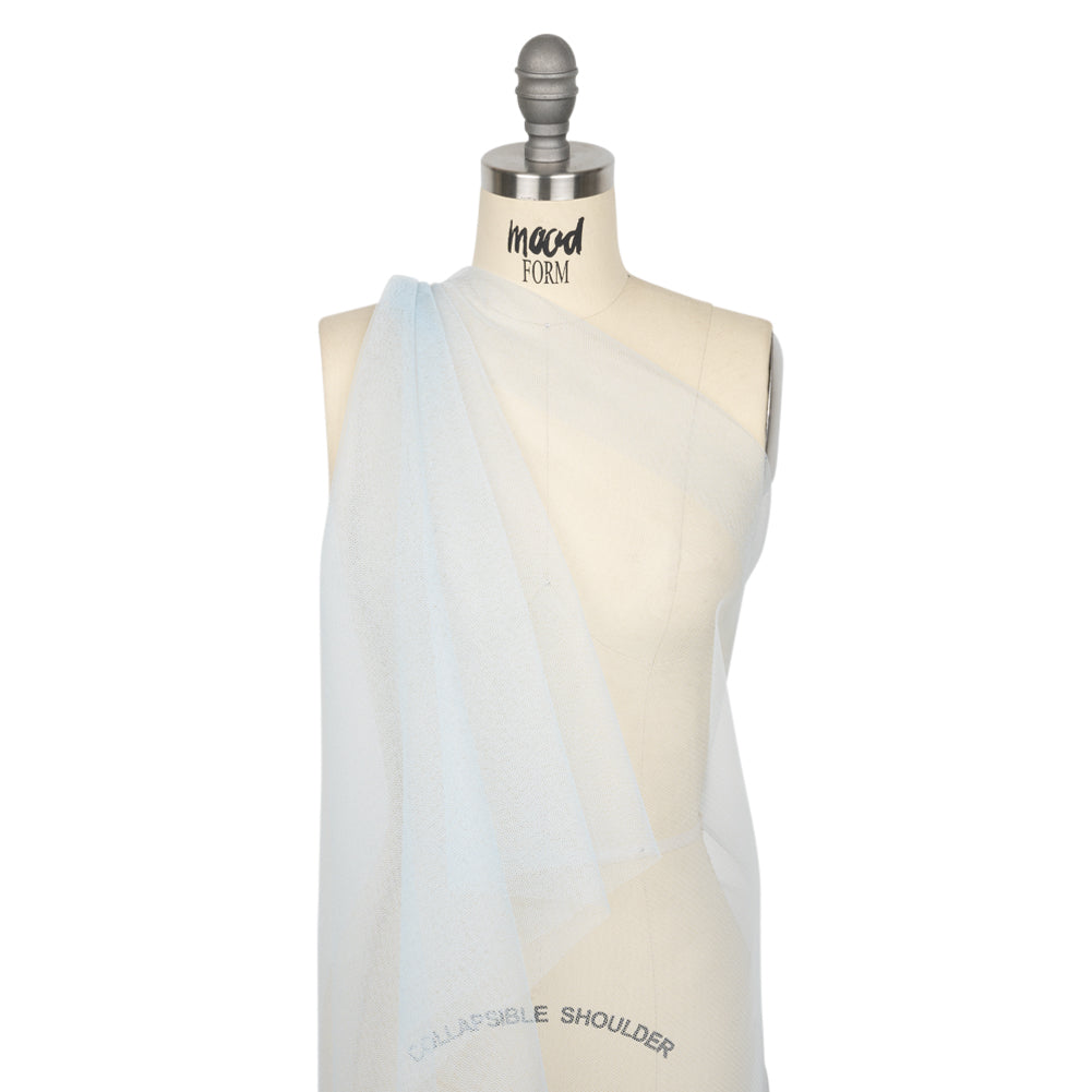 Famous Australian Designer Pale Blue Polyester Tulle Drape