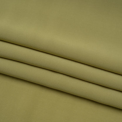 Famous Australian Designer Pea Green Viscose Crepe de Chine Folded