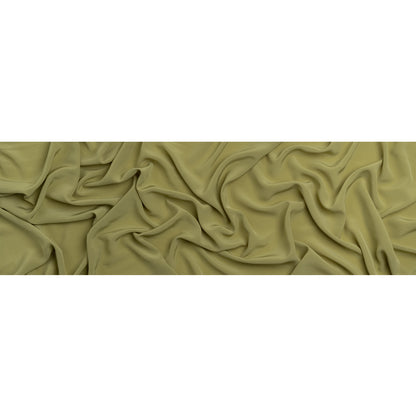 Famous Australian Designer Pea Green Viscose Crepe de Chine Full