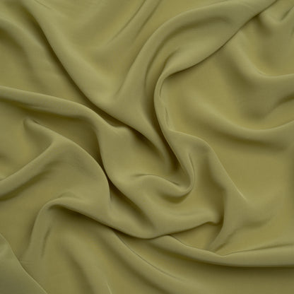 Famous Australian Designer Pea Green Viscose Crepe de Chine