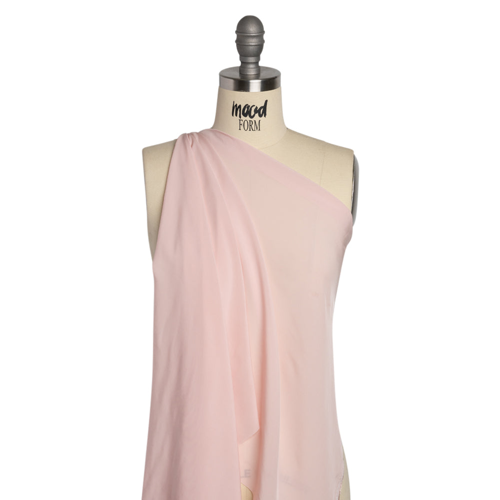 Famous Australian Designer Baby Pink Viscose Crepe de Chine Drape