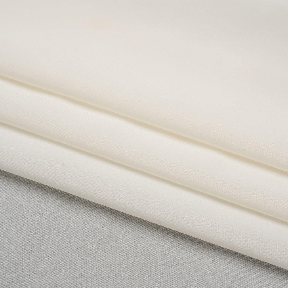 Famous Australian Designer Off White Stretch Viscose Lining Folded