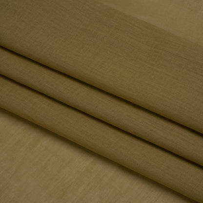 Famous Australian Designer Khaki Cotton Voile Folded