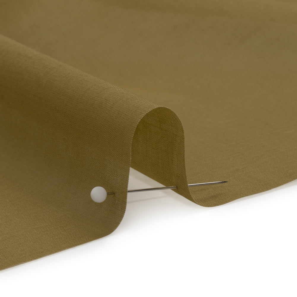 Famous Australian Designer Khaki Cotton Voile Detail