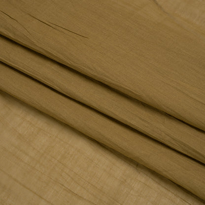 Famous Australian Designer Bronze Crinkled Cotton Voile Folded