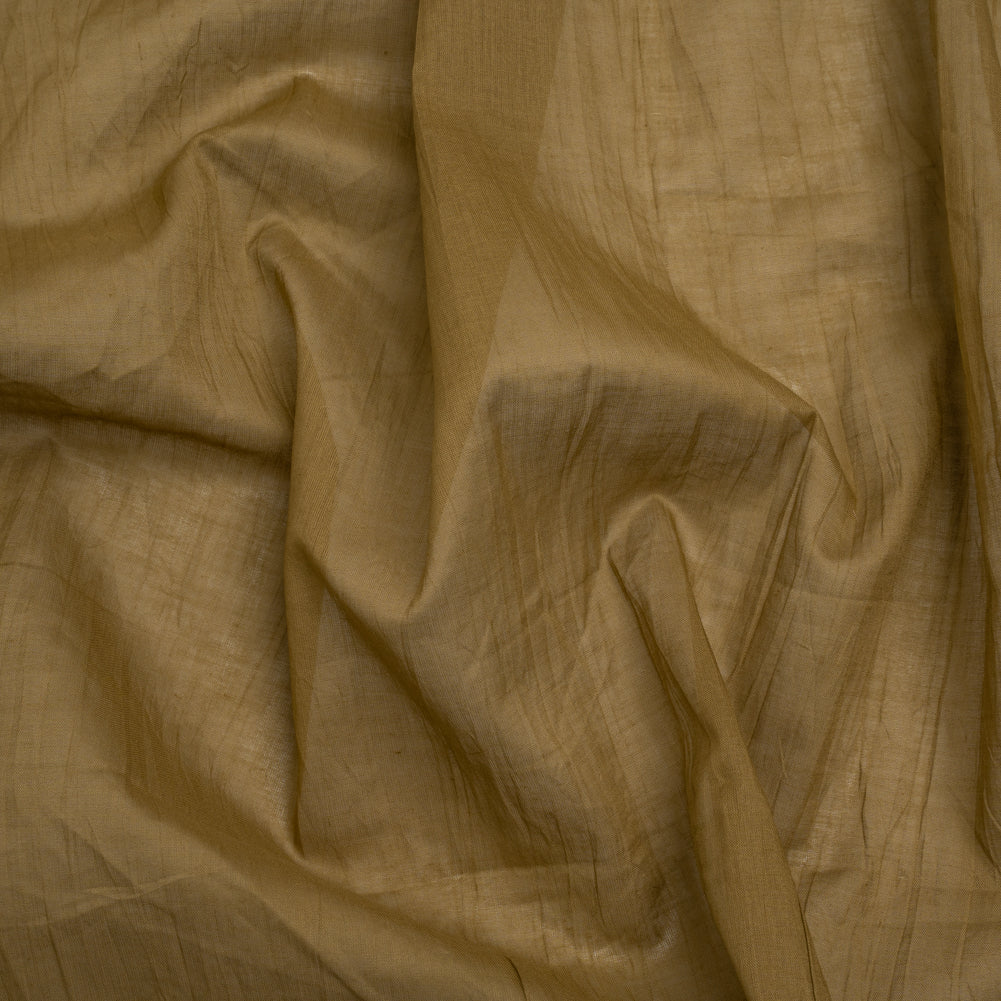 Famous Australian Designer Bronze Crinkled Cotton Voile
