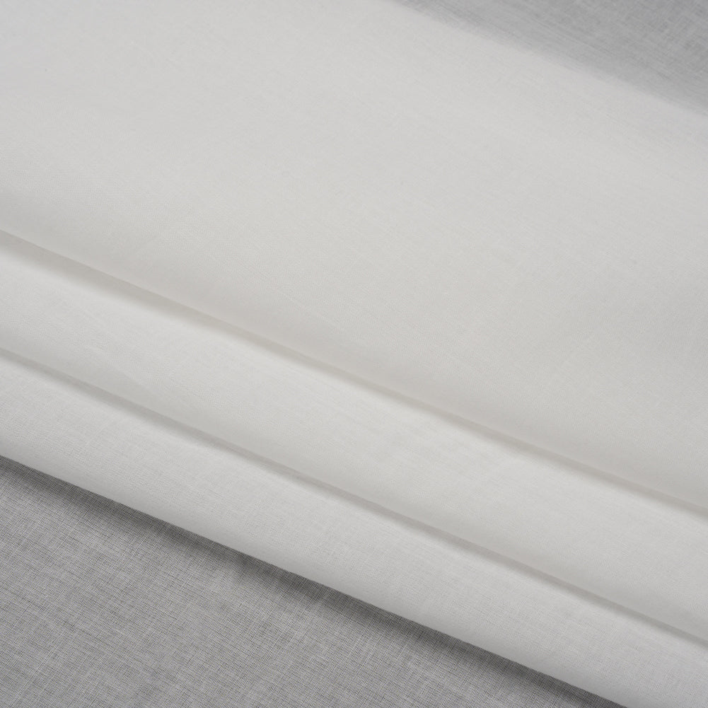 Famous Australian Designer White Cotton Voile Lining Folded
