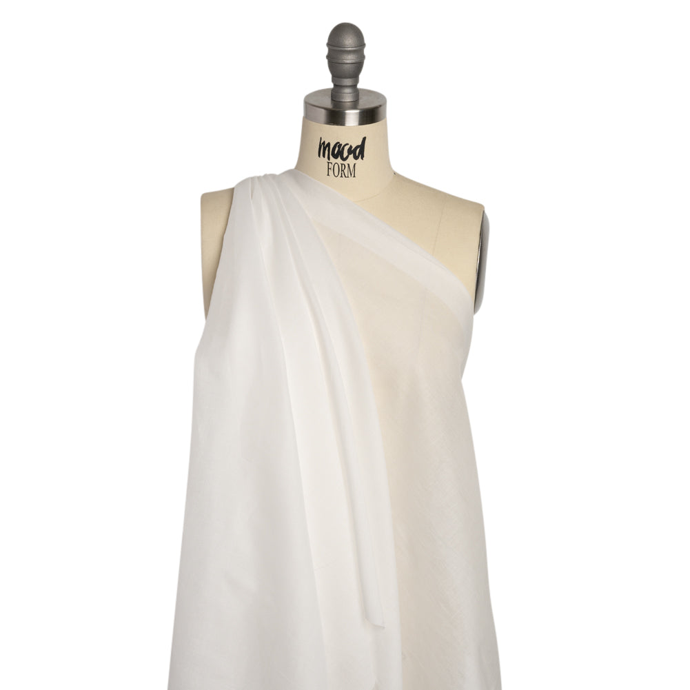 Famous Australian Designer White Cotton Voile Lining Drape