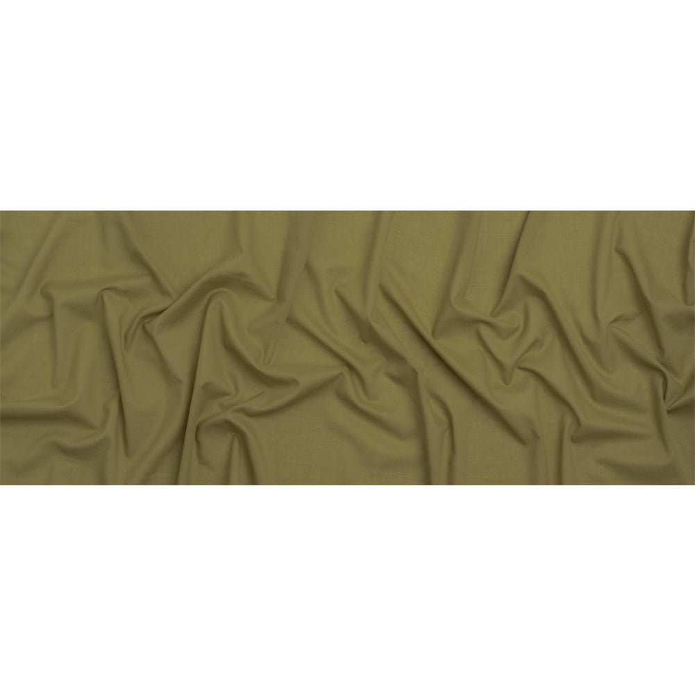 Famous Australian Designer Green Olive Cotton Voile Full