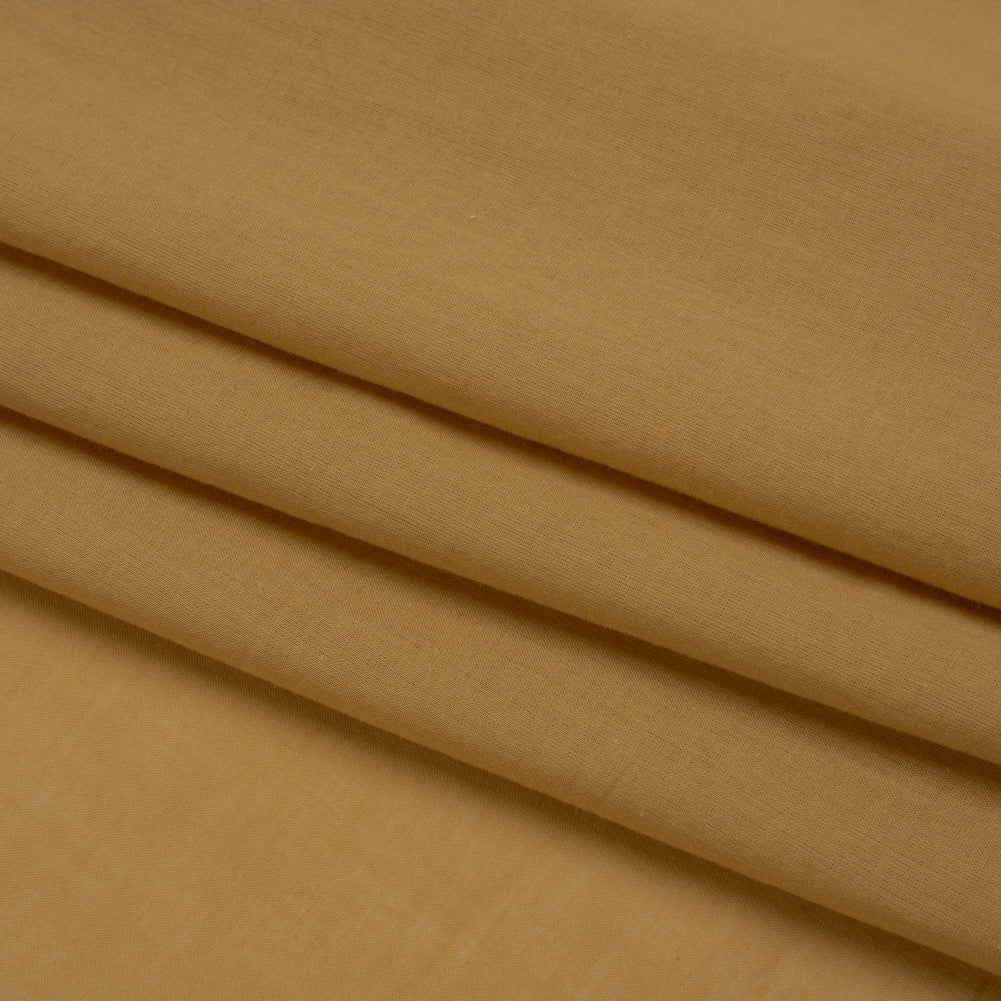 Famous Australian Designer Tan Cotton Voile Folded
