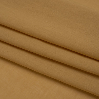 Famous Australian Designer Tan Cotton Voile Folded