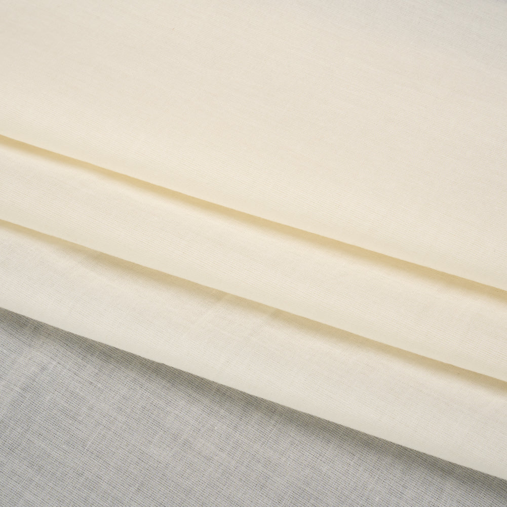 Famous Australian Designer Off White Cotton Voile Folded