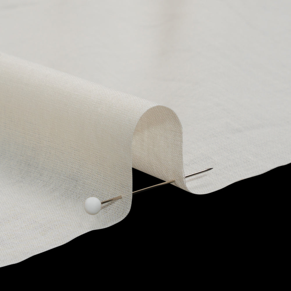 Famous Australian Designer Off White Cotton Voile Detail