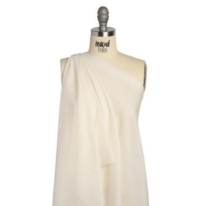 Famous Australian Designer Off White Cotton Voile Drape