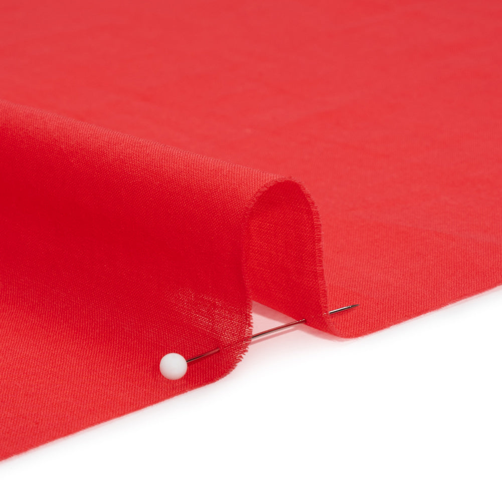 Famous Australian Designer Hot Coral Cotton Voile Detail