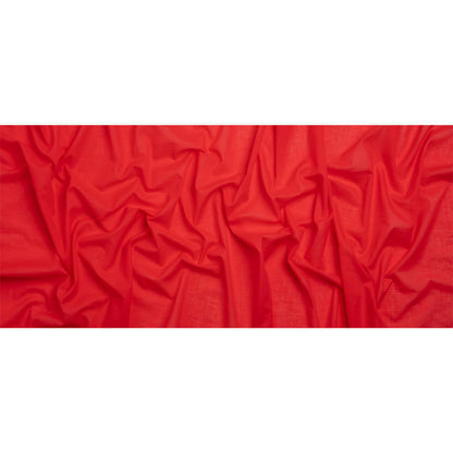 Famous Australian Designer Hot Coral Cotton Voile Full