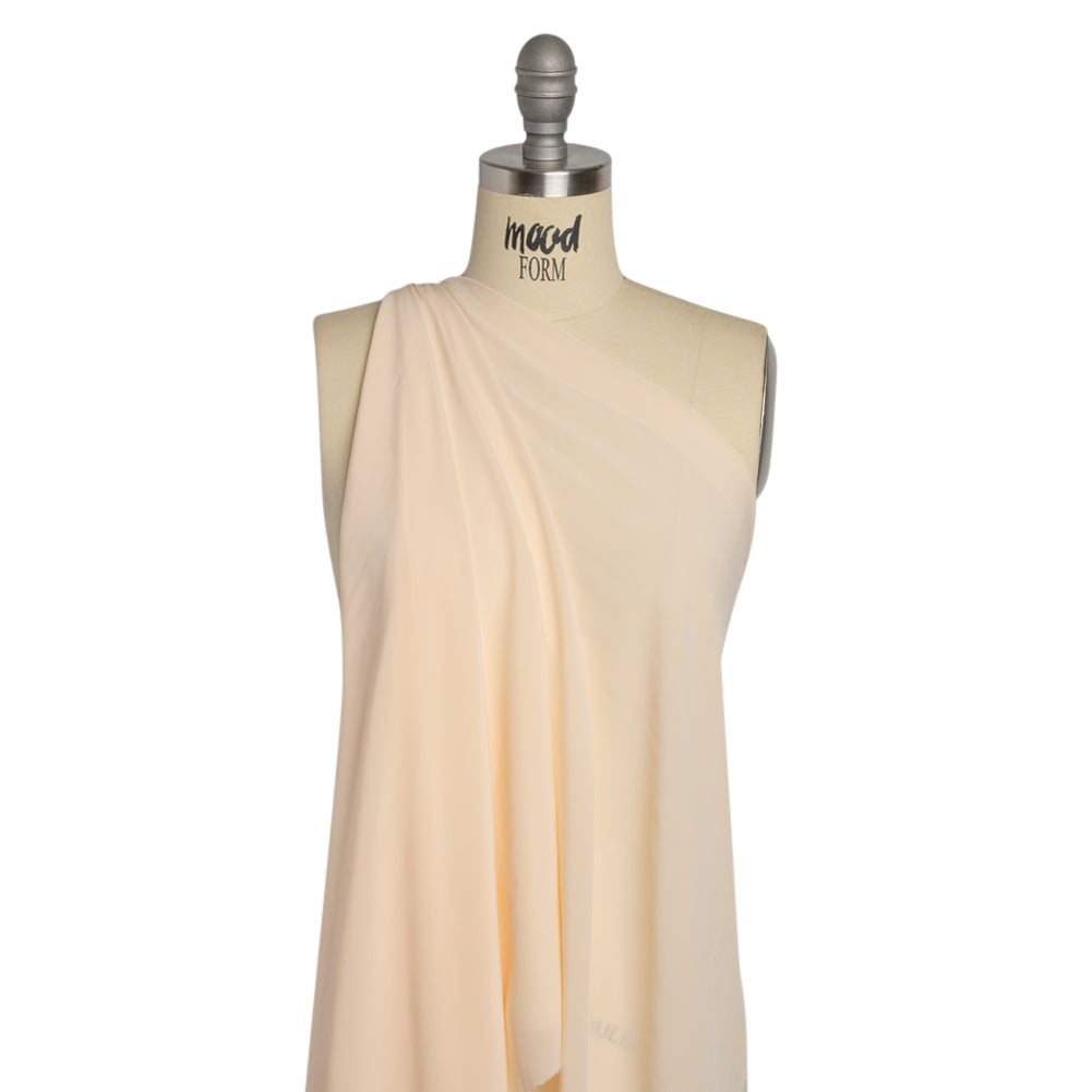 Famous Australian Designer Nude Viscose Crepe de Chine Drape