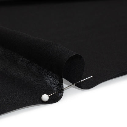 Famous Australian Designer Black Viscose Georgette Detail