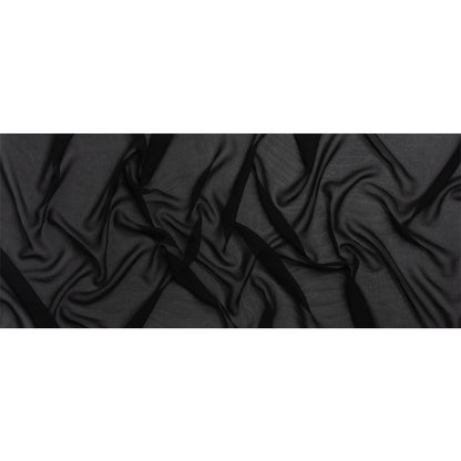 Famous Australian Designer Black Viscose Georgette Full