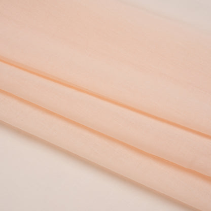 Famous Australian Designer Pale Peach Cotton Voile Folded