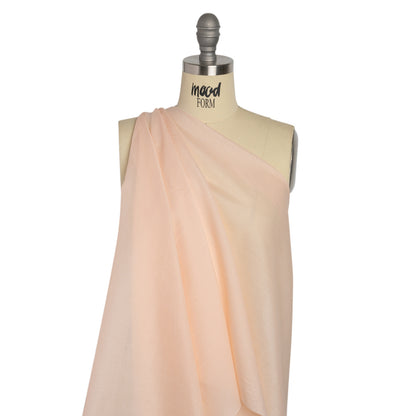 Famous Australian Designer Pale Peach Cotton Voile Drape