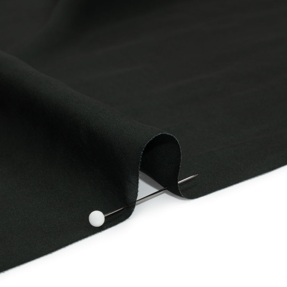 Famous Australian Designer Dark Green Viscose Woven Detail