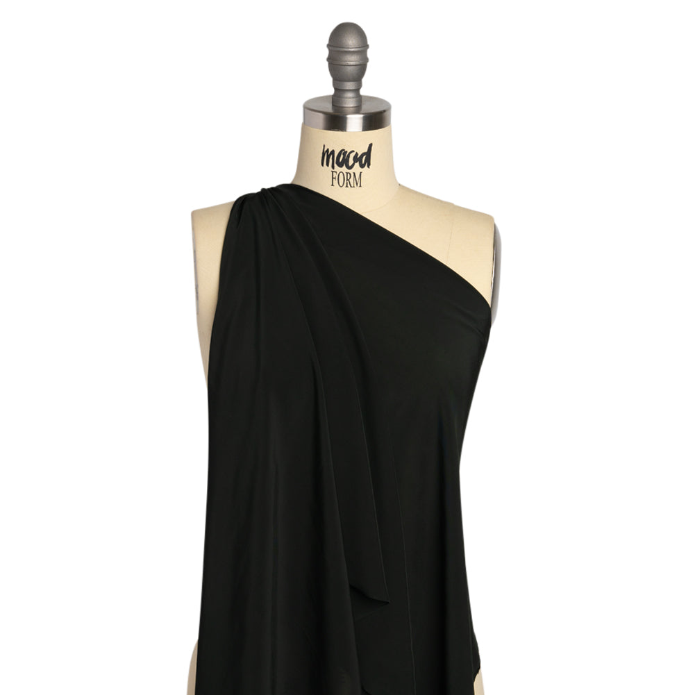 Famous Australian Designer Dark Green Viscose Woven Drape