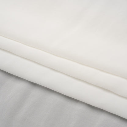 Famous Australian Designer Off White Viscose Crepe de Chine Folded