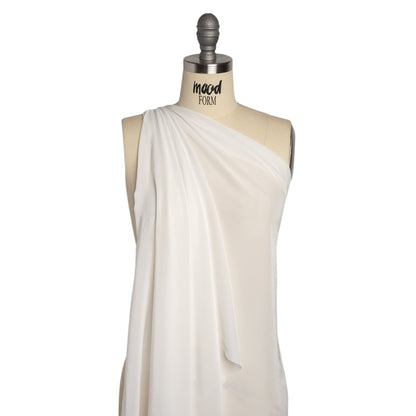 Famous Australian Designer Off White Viscose Crepe de Chine Drape
