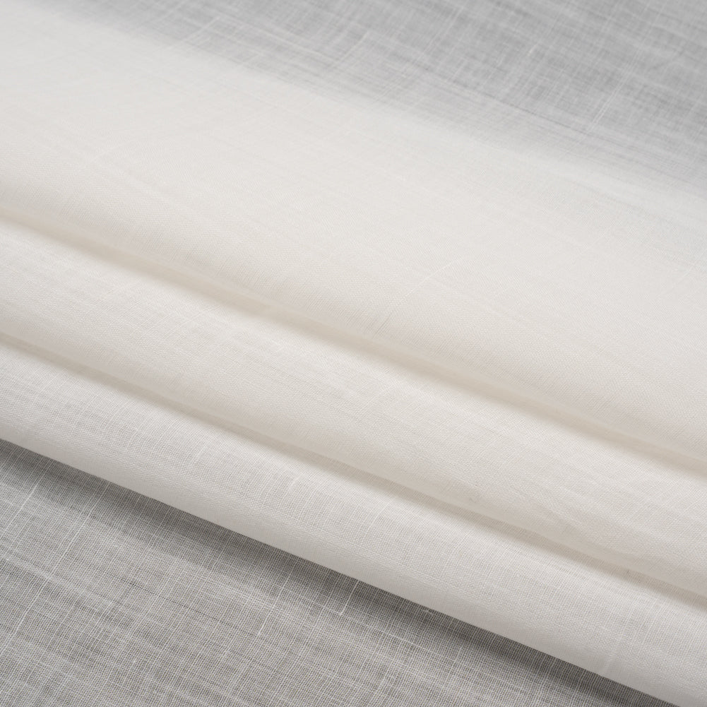 Famous Australian Designer Ivory Lightweight Ramie Woven Folded