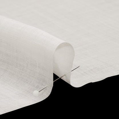 Famous Australian Designer Ivory Lightweight Ramie Woven Detail