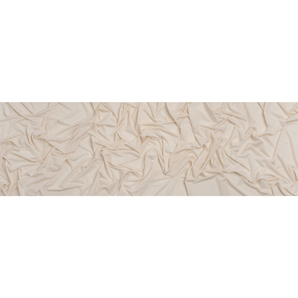 Famous Australian Designer Ecru Stretch Polyester Jersey Full