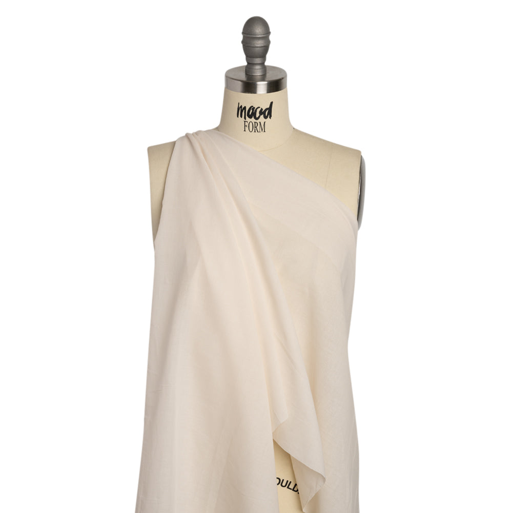 Famous Australian Designer Buff Cotton Voile Drape