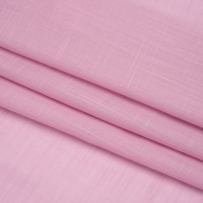 Famous Australian Designer Orchid Slubbed Cotton Voile Folded