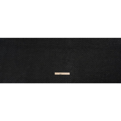 Famous Australian Designer Black Swiss Dot Gridded Cotton Woven Full