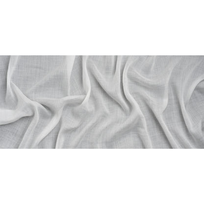 Famous Australian Designer White Lightweight Ramie Woven Full