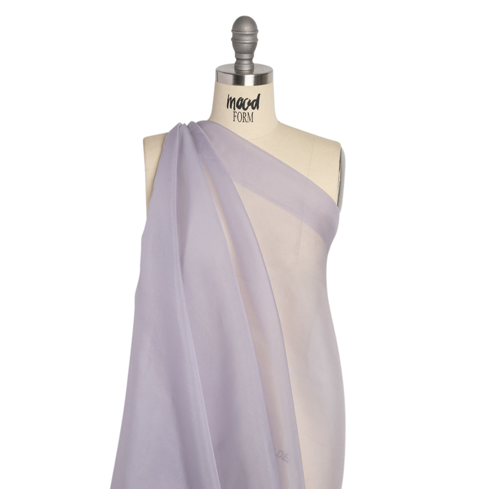 Famous Australian Designer Lilac Silk Organza Drape