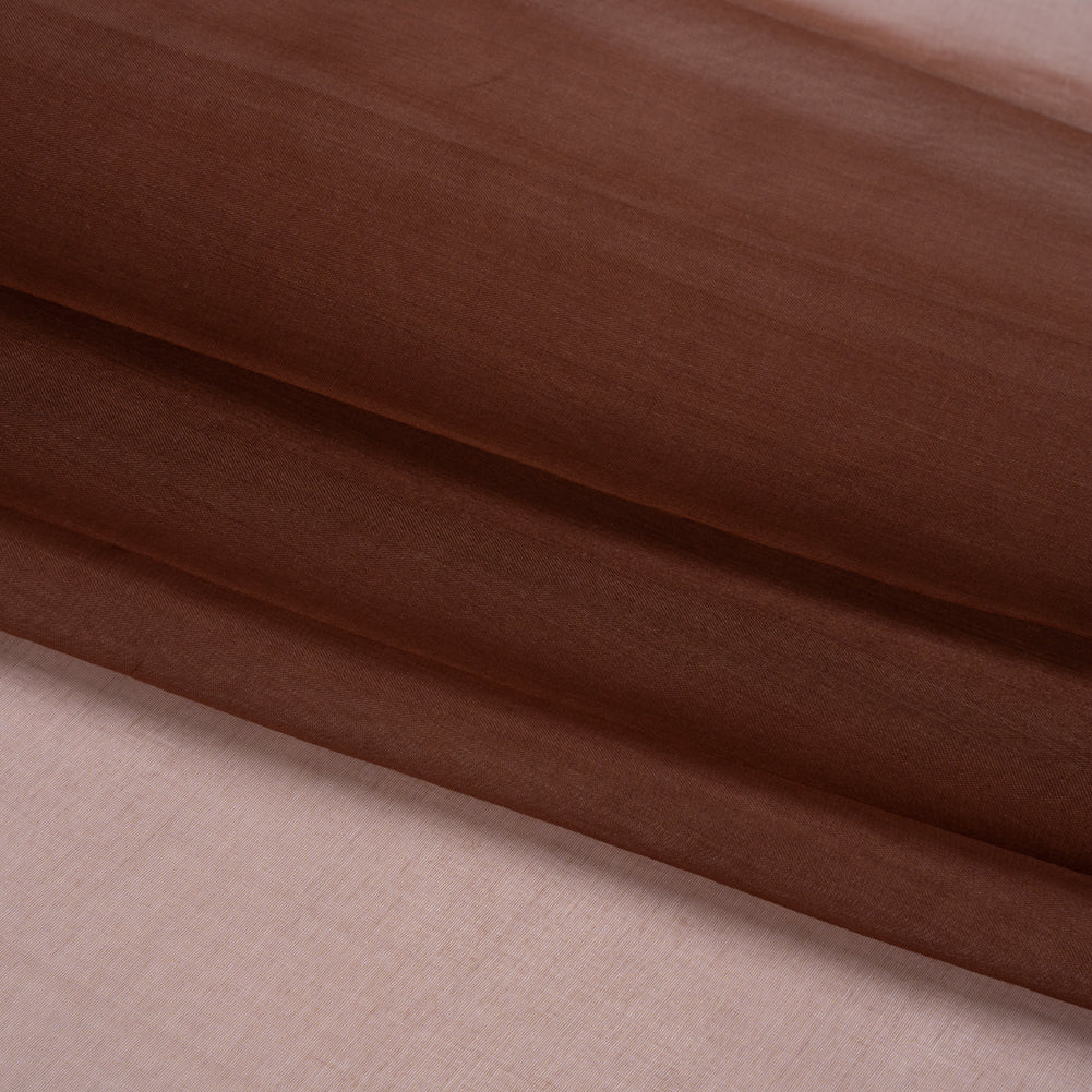 Famous Australian Designer Chocolate Lightweight Silk Organza Folded