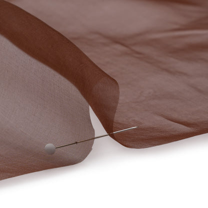 Famous Australian Designer Chocolate Lightweight Silk Organza Detail