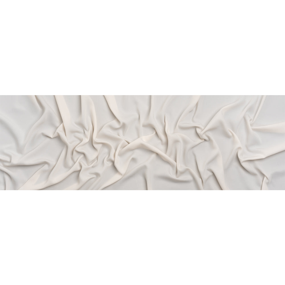 Famous Australian Designer Ivory Drapey Polyester Woven Full