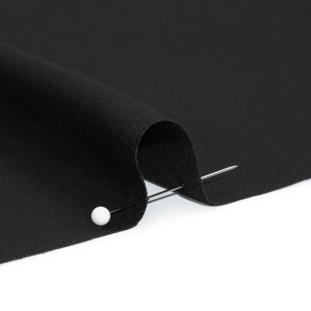 Famous Australian Designer Black Drapey Polyester Woven Detail