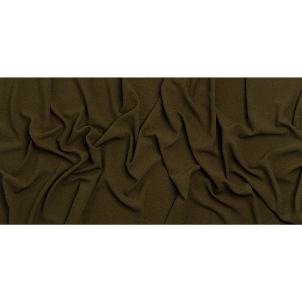 Famous Australian Designer Olive Green Stretch Polyester Crepe Full
