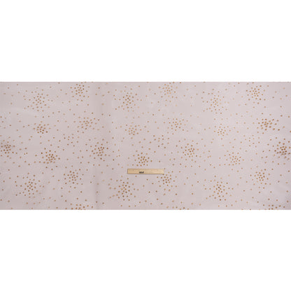 Famous Australian Designer Chocolate and Gold Glitter Spotted Polyester Tulle Full