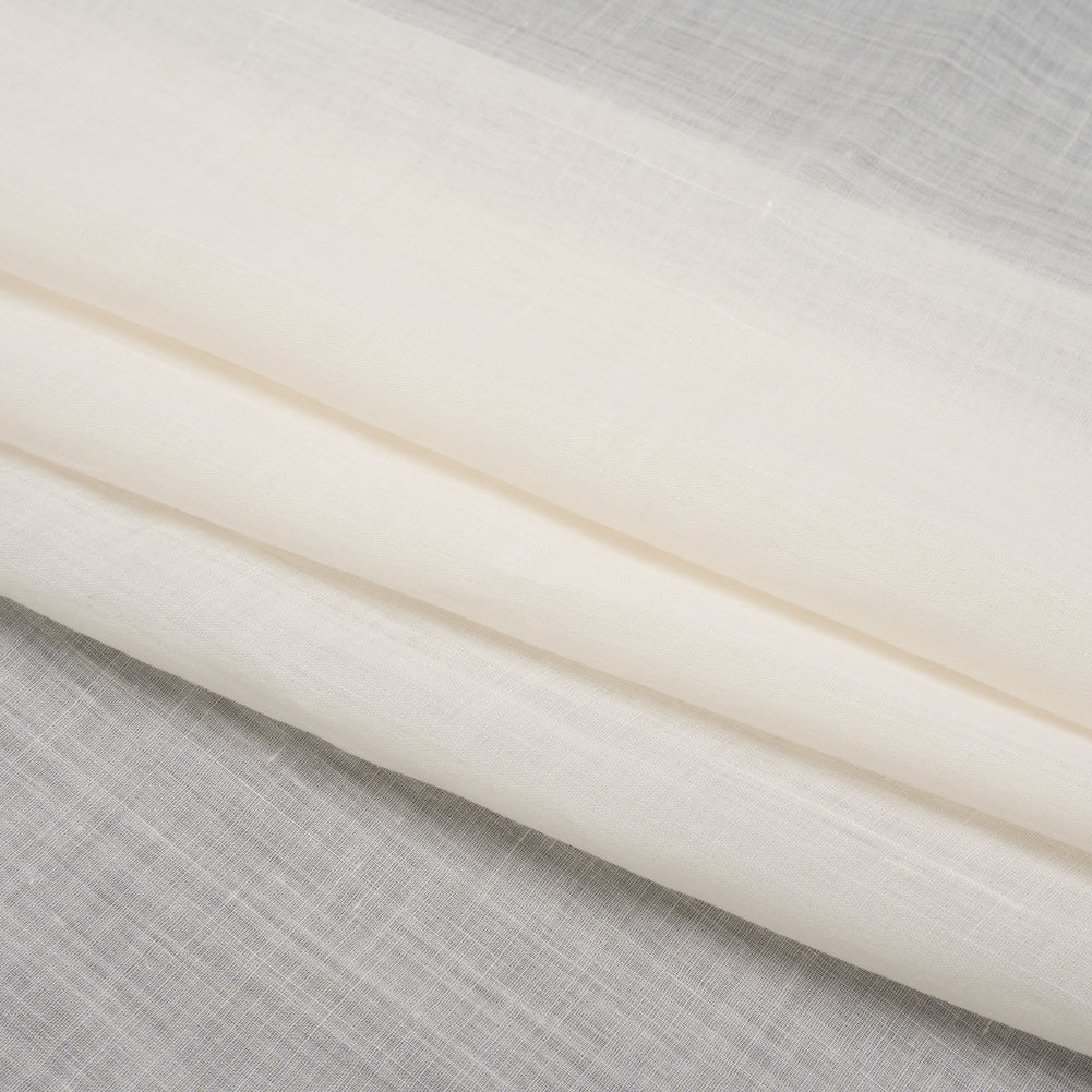 Famous Australian Designer Cream Lightweight Ramie Woven Folded