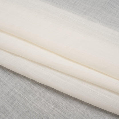 Famous Australian Designer Cream Lightweight Ramie Woven Folded