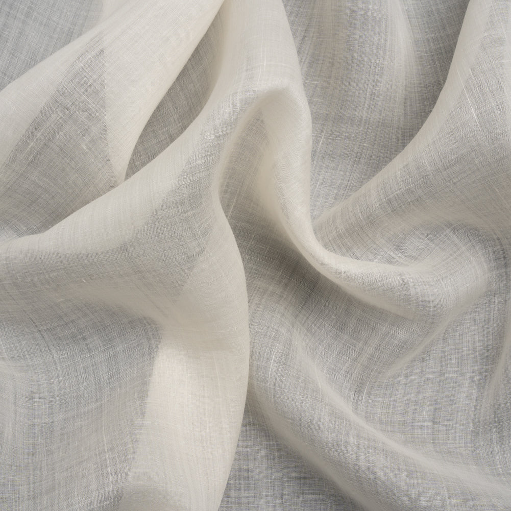 Famous Australian Designer Cream Lightweight Ramie Woven