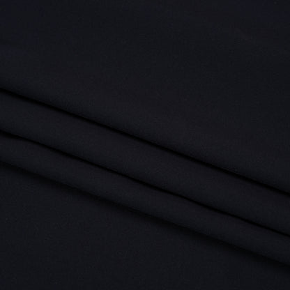 Famous Australian Designer Midnight Navy Stretch Polyester Woven Folded